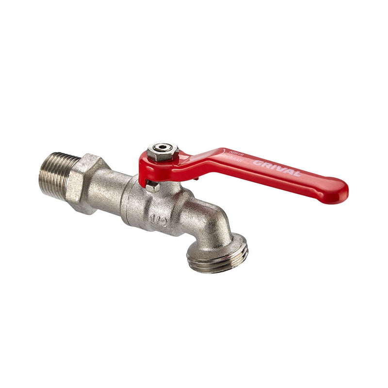 Llave De Bola Para Jardín Cromada Metálica x 1 Unidad 791000001
