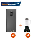 Combo 4 Neveras 210Lt Grafito + 1 Licuadora Optimix COMBO210OPTI
