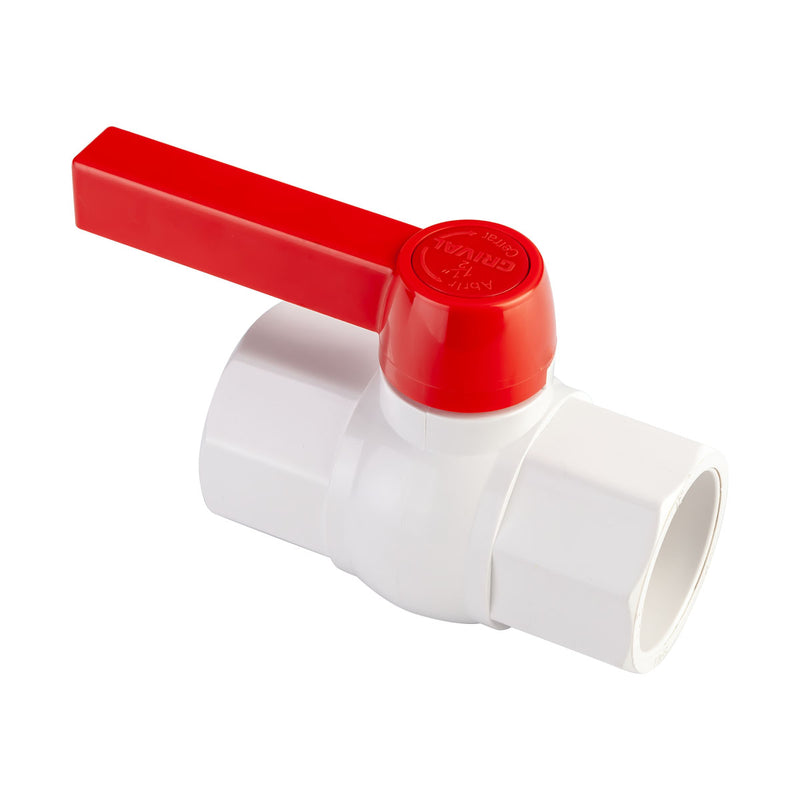 Válvula Bola PVC Soldar 1-1/2" x 1 Unidad