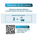 Calentador Mabe Paso 12L Tiro Natural GN CIM12C2NSNA