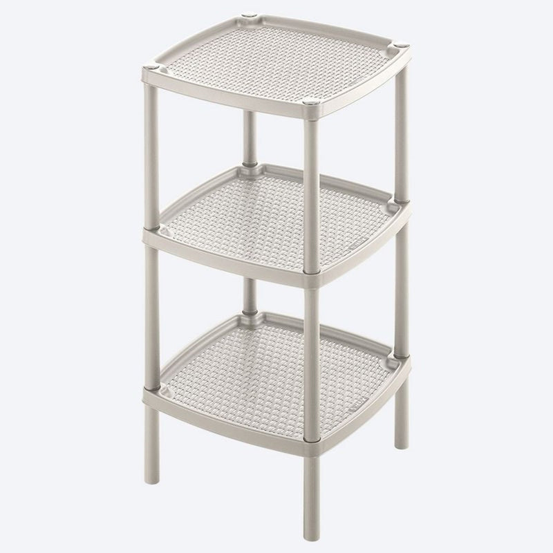 Mesa Multiusos Cuadrada 3 Niveles Taupé 2741