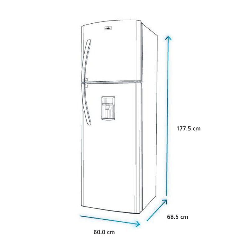 Nevera No Frost de 313 Litros Color Black Steel RMA313FXCC