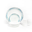 Vajilla Corelle 4 Puestos 16 Piezas Ocean Blues 1119403