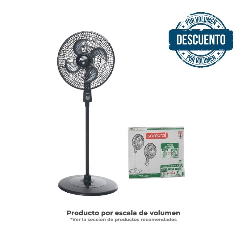 Ventilador SAMURAI AirProtec Maxx 2en1 Negro.