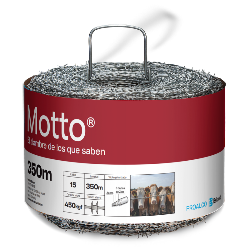 Púas Motto calibre 15 X 350 mts -210230-261429
