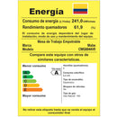 Cubierta de Empotrar 60 Centímetros Vidrio Templado Negra Mabe CMG6044V0