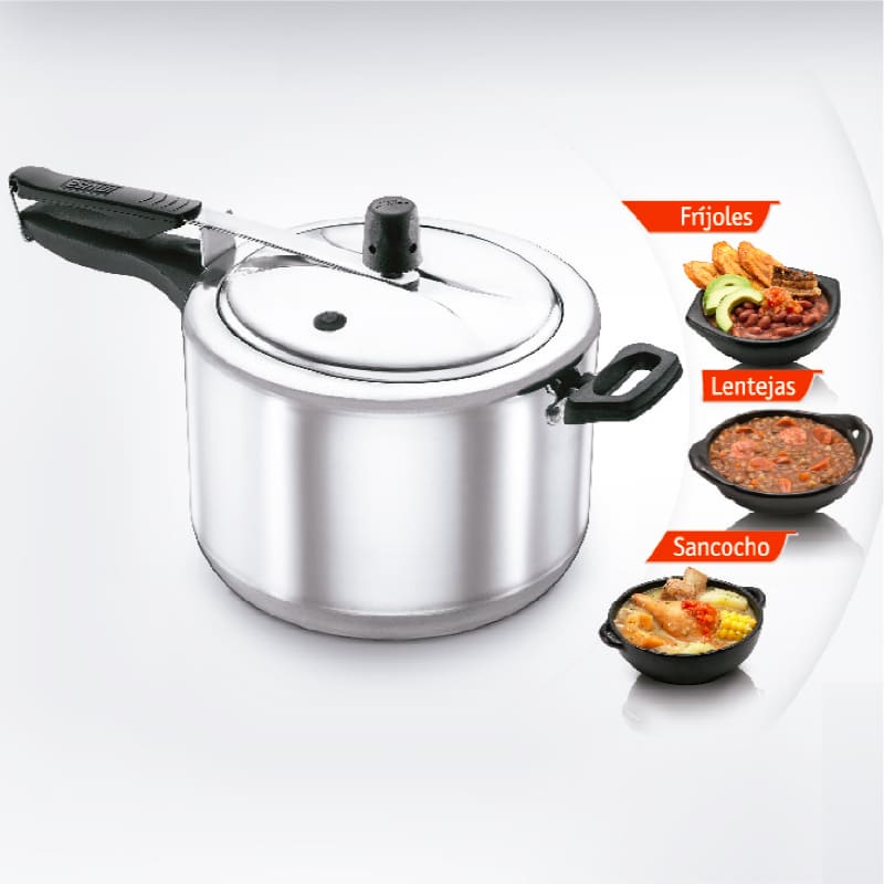 Olla a Presión IMUSA Maxi 6 Litros en Aluminio 0305100
