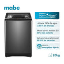 Lavadora Automática Mabe 20Kg Diamond Gray LMA0220WDGAB0