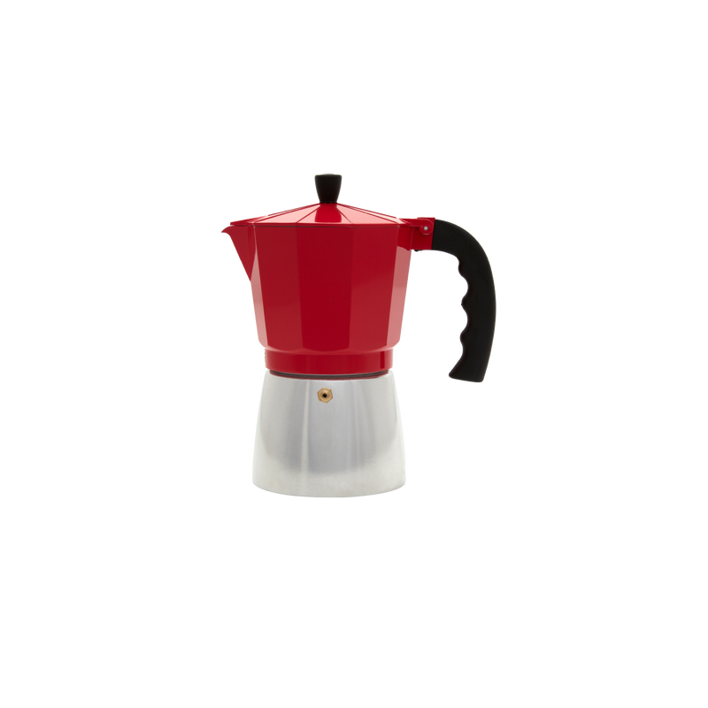 Cafetera Expresso 3 Tazas Con Asa Rojo 6116400