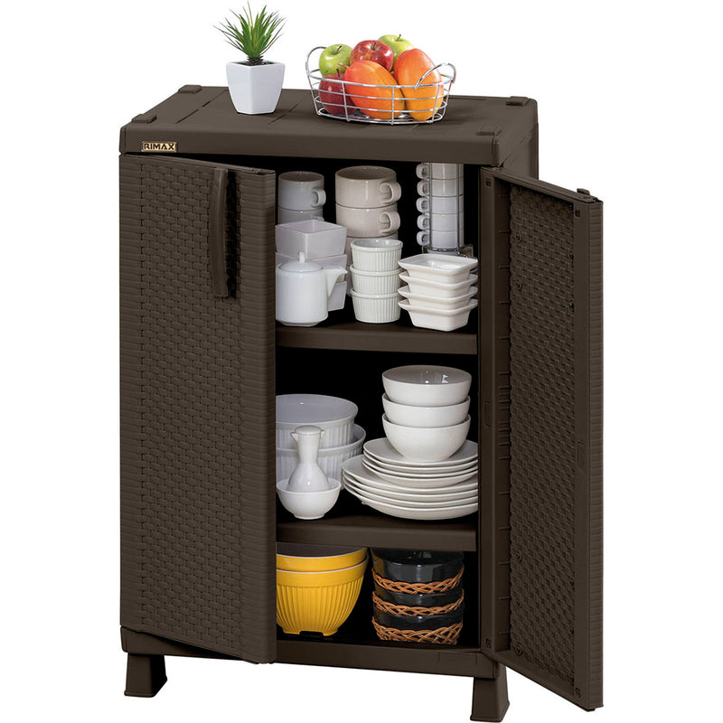 Armario Mediano Rattan Wengue 7189