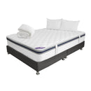 Combo Colchón Master de 14,x19, + Base Cama Madison + Cabecero Negro + Protector + Almohadas 30200141