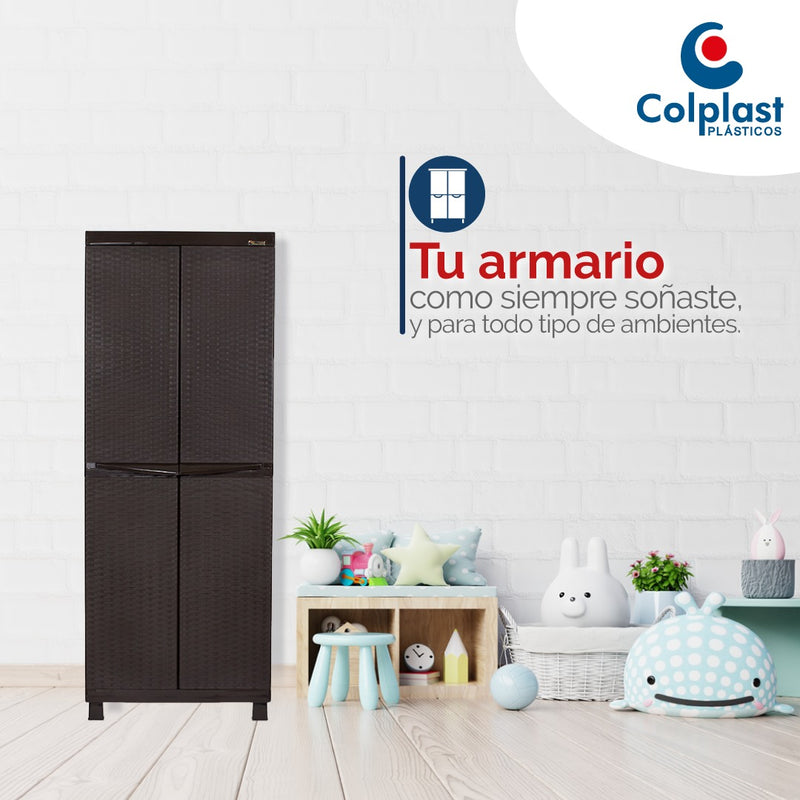 Armario Clásico Rattan Wengue 829