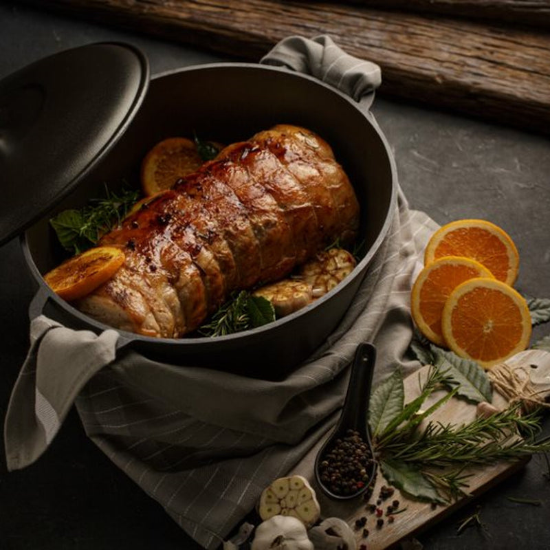 Caldero Ovalado 33 Cm Antiadherente con tapa Delicia 8122100