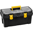 Caja Herramientas 2, Pulgadas Tapa Panal Cerradura Plástica Negro 6447