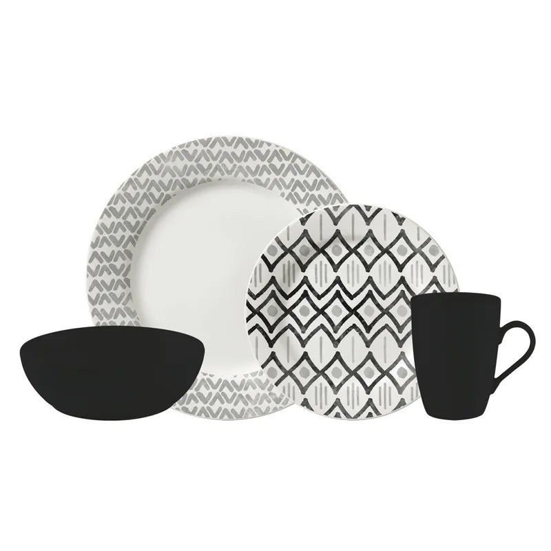 Vajilla Corona Dinka 4 puestos 16 Piezas Multicolor VL176E040216