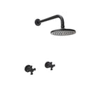 Ducha con Mezclador 8" Balta Cruceta Negro Mate 414645551