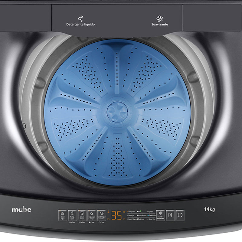 Lavadora Auto Mabe de 14 Kg Diamond Grey LMA4120WDGAB0