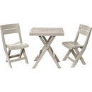 Combo Mesa Cuadrada Plegable + 2 Sillas Plegables Barú Taupe 13011