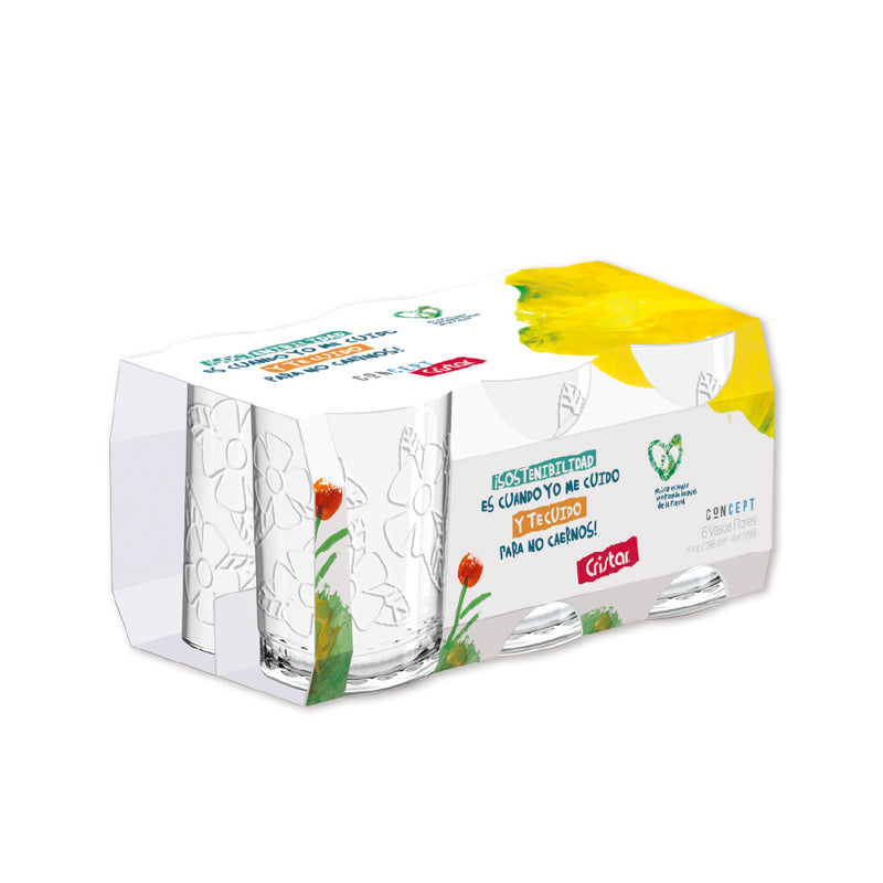 0795CL6CPT23    Vaso de Frutas Liso 8 Can x 6 Unidades