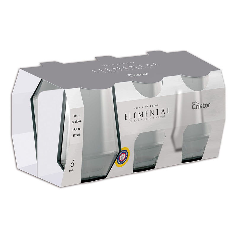 Vaso Rotterdam Bebidas 17.5 oz 8 Canastillas x 6 Unidades 0924CX6SM