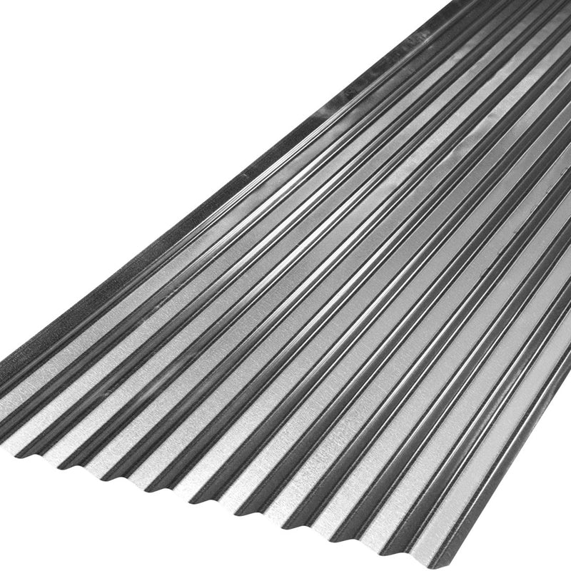 Teja de Zinc Ondulada Espesor 0.17mm C-35 0.80 x 2.438 - 12"