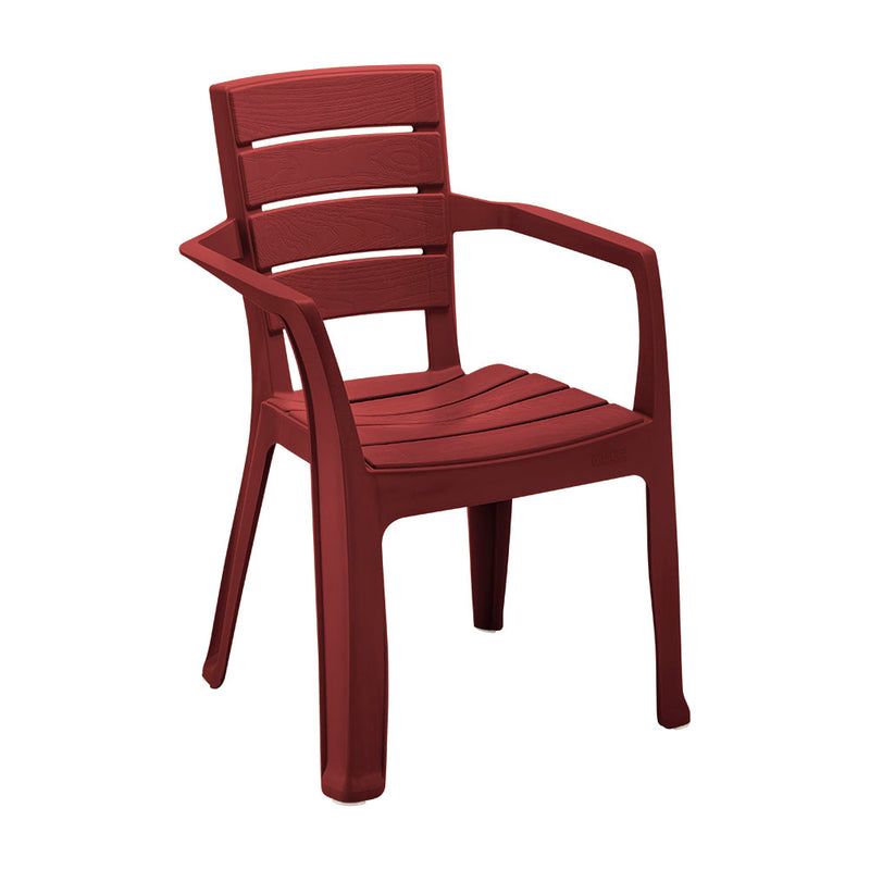 Silla Barú Con Brazos Rojo Merlot 13227