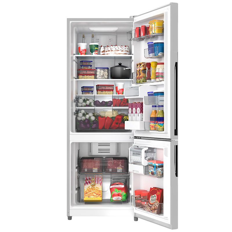 RMB400IBBRX0   Nevera Bottom Freezer 400 Lts. Brutos Inox Mabe.