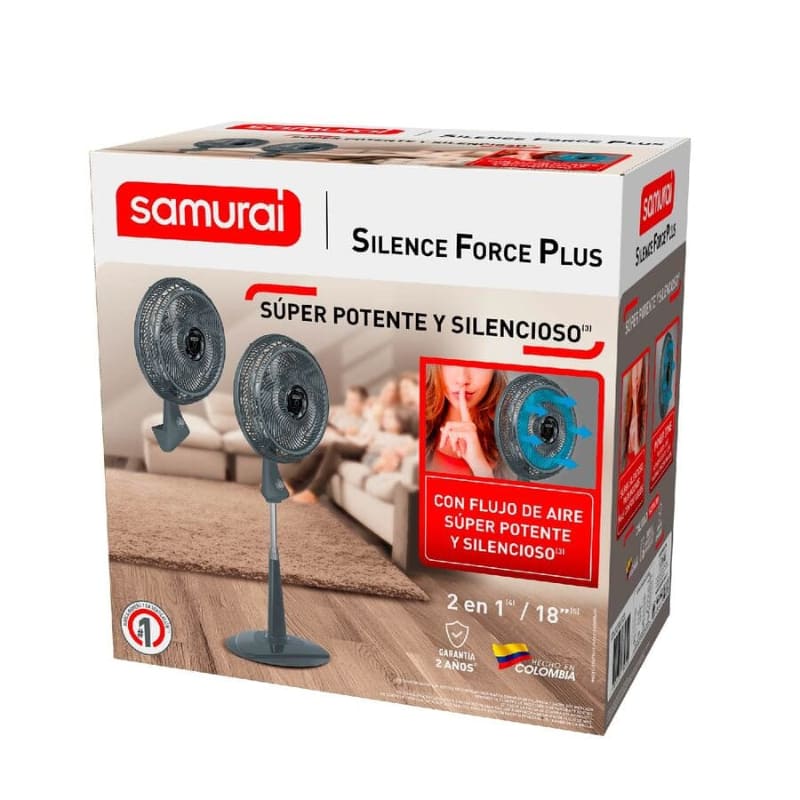 Ventilador SAMURAI Silence Force Plus 2 En 1 Gris VE7743I0