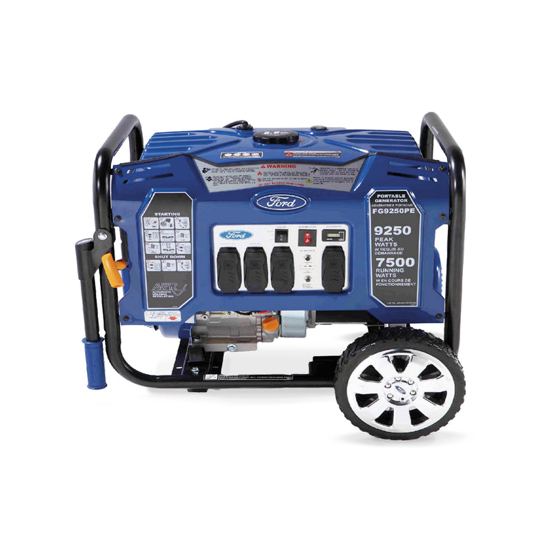 Generador Portátil Abierto Potencia de 8.0KW con Ruedas Ford