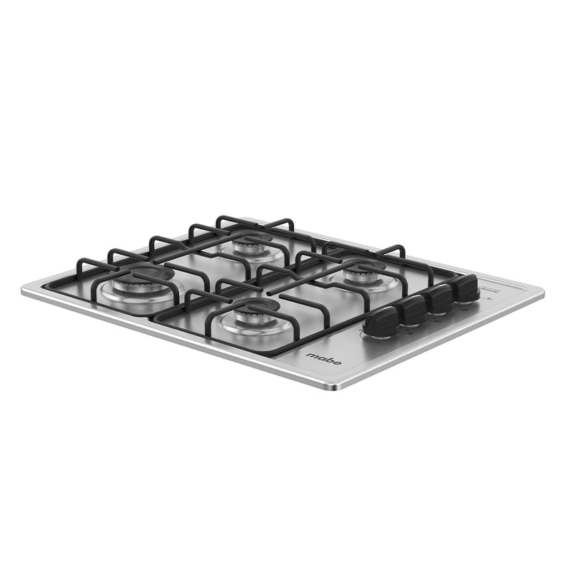 Cubierta de Empotrar a Gas Natural 60x50Cm 4 Puestos F 110V Inoxidable PM6054NS0
