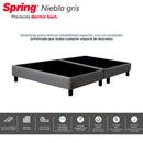 Base Cama Doble 160x190 Gris Niebla en Madera 30401880