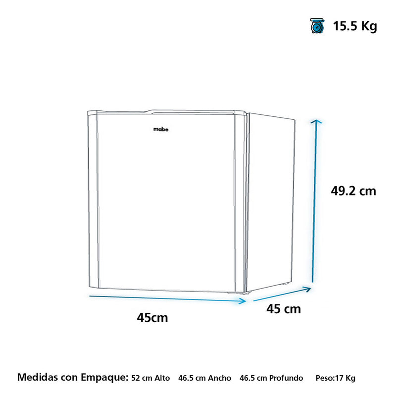 Minibar 45 Litros Inoxidable MABE RMF02BRX0