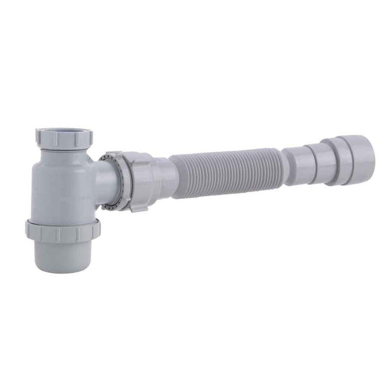 Sifón Botella Flexible Gris x 1 Unidad 937630001