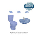 Combo Laguna 4.8Litros Sin Pedestal Azul Cielo Grifería Cromada