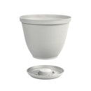 Matera Redonda Rafia de 25 Cm Gris Hielo 12984