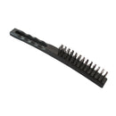 Cepillo pop de acero 3x13cm plástico negro -715101-2461