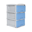 Practimueble Pequeño x3 Rattan Azul/Gris Hielo 1346