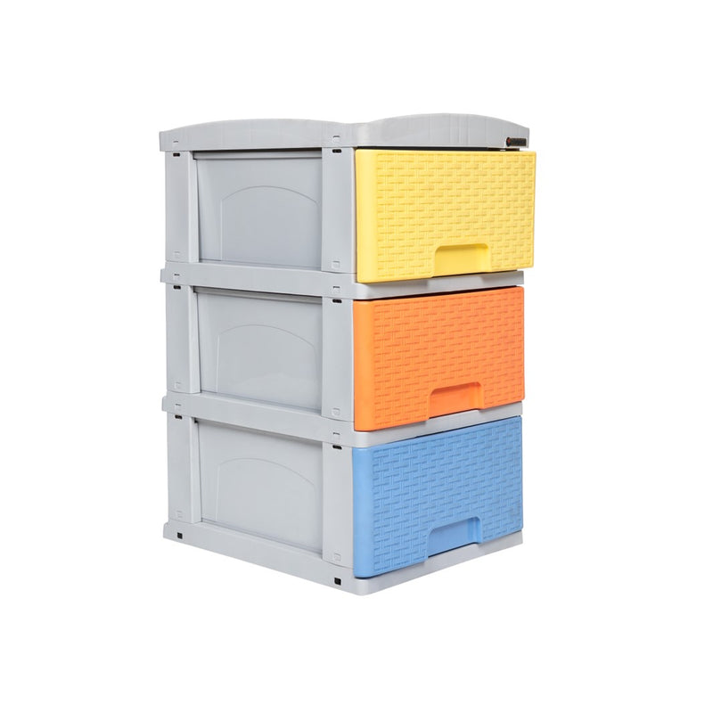 Practimueble Pequeño x 3 Rattan Color Pastel 1318