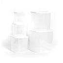 Contenedor Multiusos Set x 5 Unidades Blanco 06579BLANCO