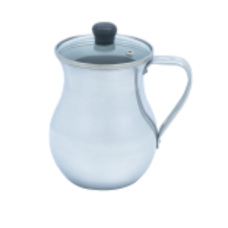 Chocolatera IMUSA Aluminio 10cm 1.3L Tapa de Vidrio 0000500