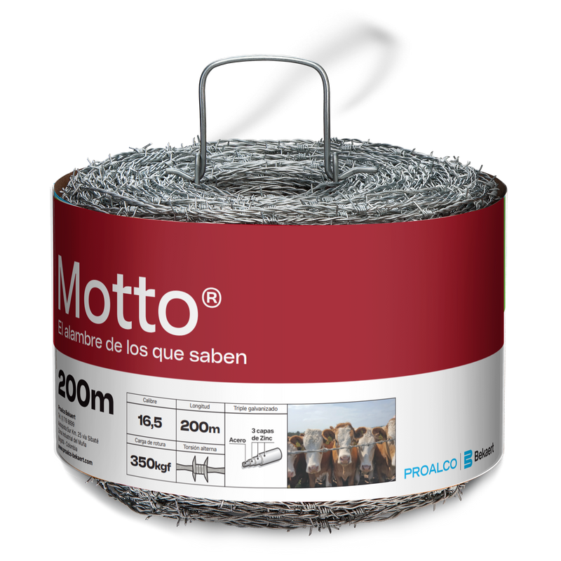 Púas Motto calibre 16.5 X 200 mts -210235-188053-230300