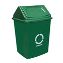 Papelera de Vaivén 14 Litros con Etiqueta - Verde 330