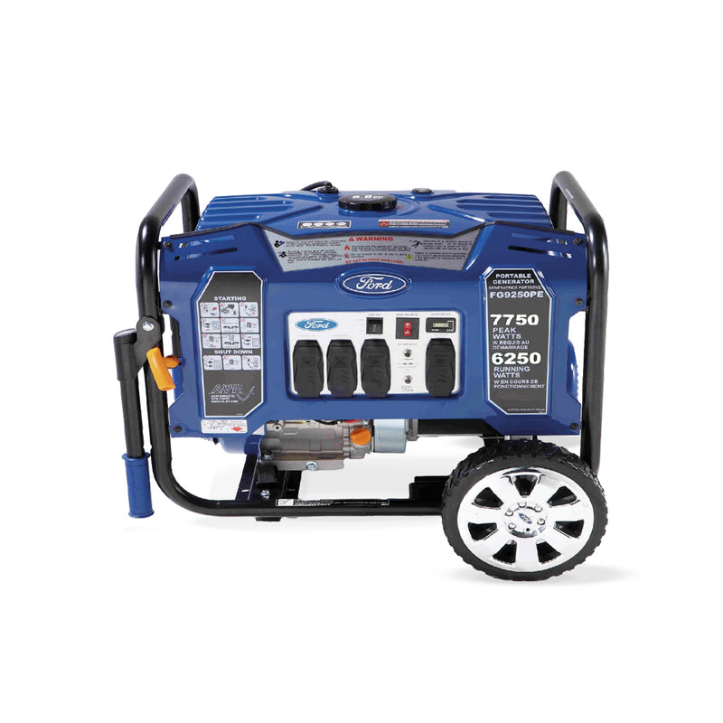 Generador Portátil Abierto Potencia de 6.5 KW con Ruedas Ford