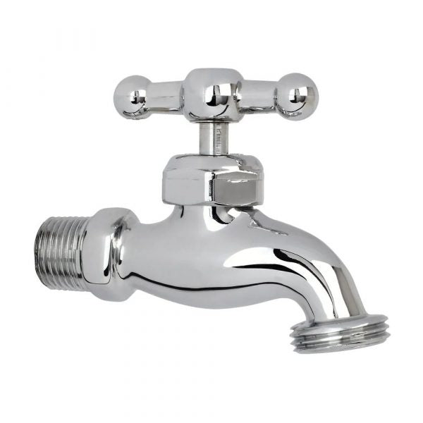 Llave Metálica Jardín Para Manguera Cromo Liviana Bolsa X 6 Unidades 977253331