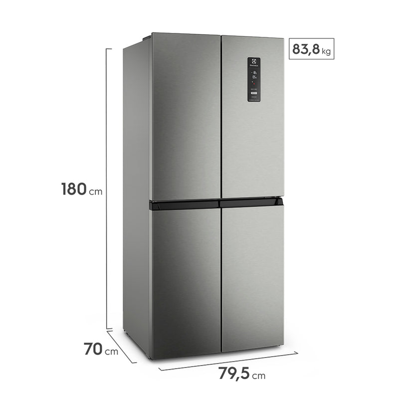 Nevera No Frost Multi Door 421LT Silver ERQU40E3HWS