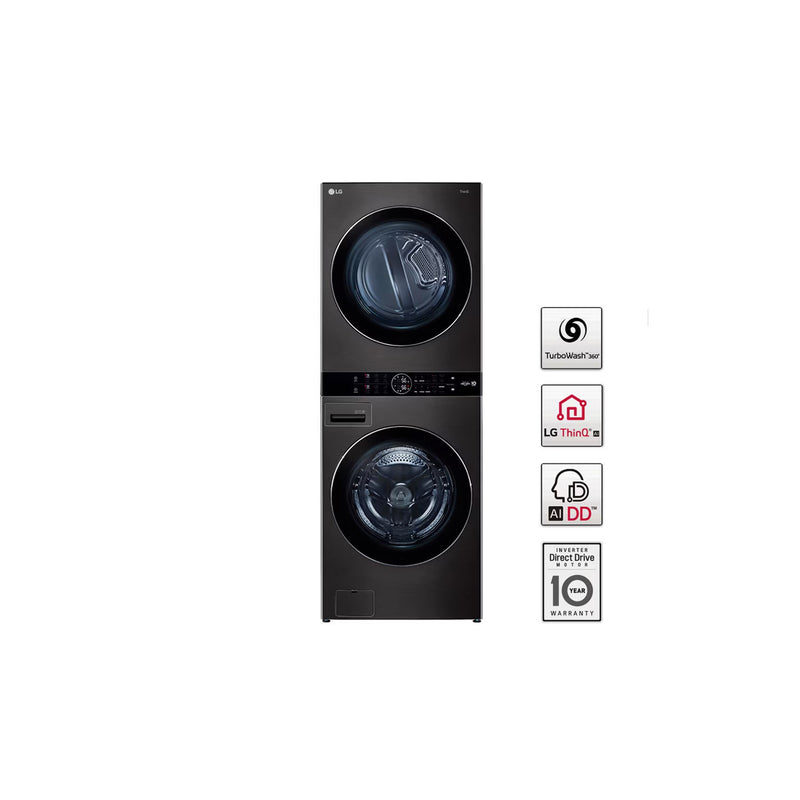Torre de Lavado de 25 KG - 55 Libras Color Negro WK25BS6.ABLECOL