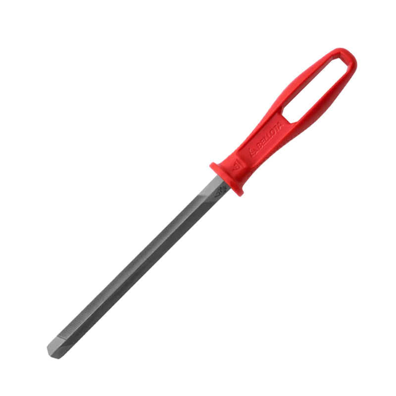 Lima 6” triangular con mango rojo 640872