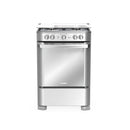 Estufa de Piso 4 Puestos 23" 110V Inox EMC6050NFX1