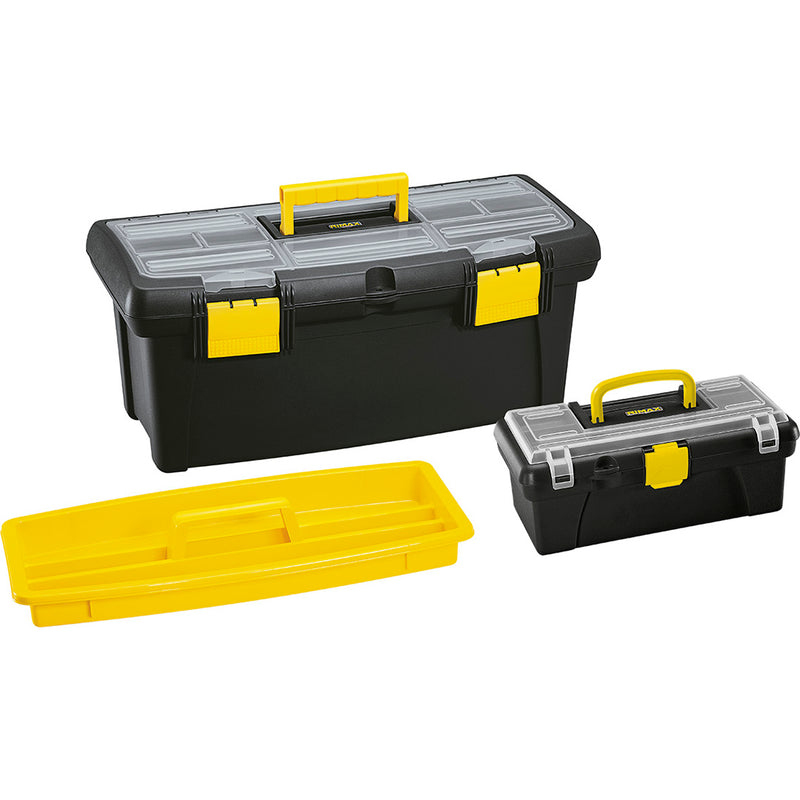 10649   Combo 2 Cajas Herramientas 22 Pulgadas y 12 Pulgadas Negro
