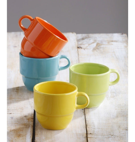 Set 4 Pocillos Te 208.4Cc Fiesta X 12 Set SL1964004404B